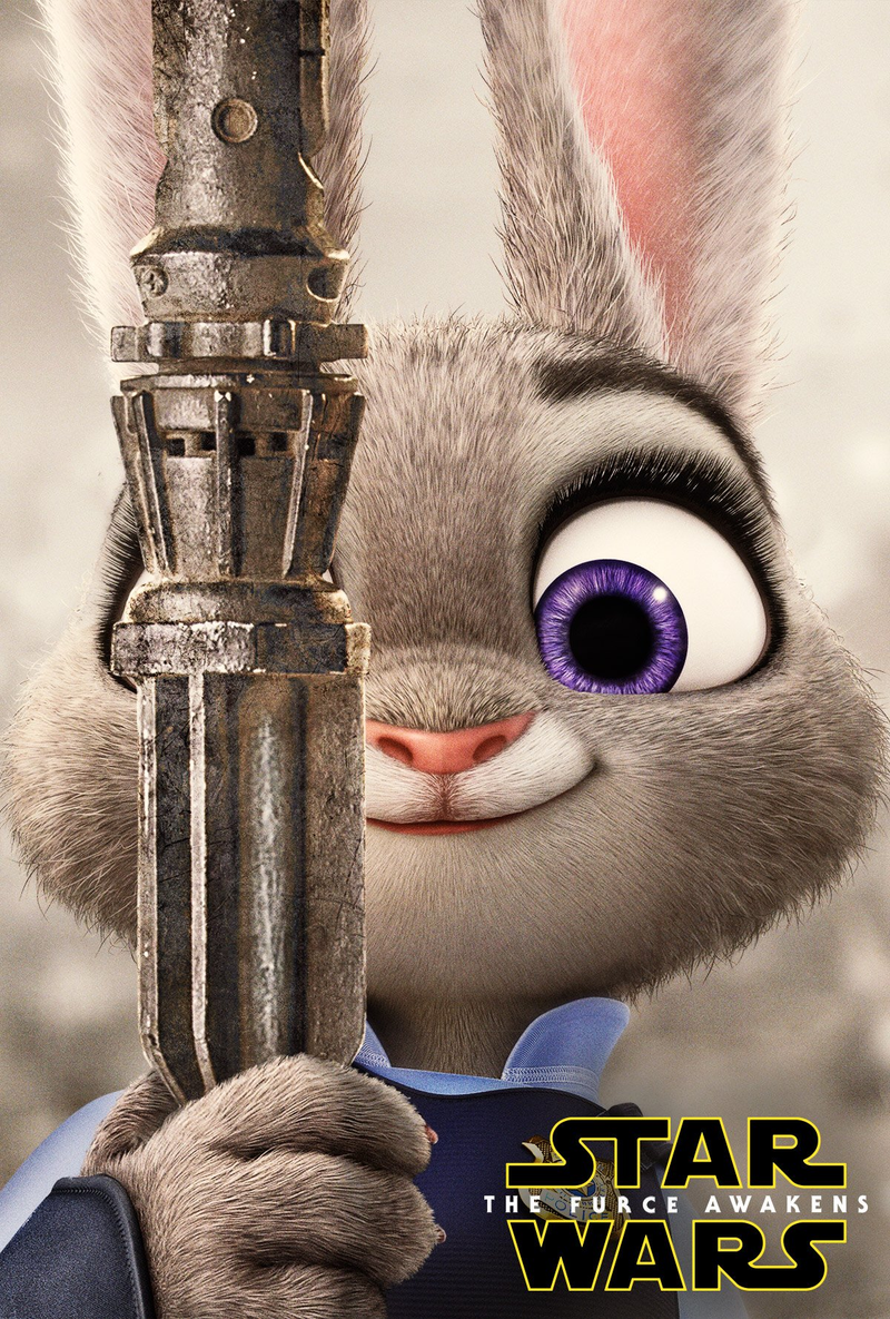 Illustration for article titled Disney's Zootopia Parodies Star Wars and Jurassic World In These Ultra Cute Posters